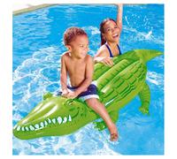 COCCODRILLO CAVALCABILE SALVAGENTE GIGANTE GIOCO GONFIABILE 168 X 79 CM