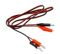 Coccodrillo Cilp a 4mm Spina a banana Test Cavo Connettore doppio Tester Sonda Coccodrillo Fili Clip for multimetro Strumento di misura(5pcs crocodile clip)