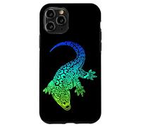 Coccodrillo coccodrillo mare e natura lucertola stile polinesiano Custodia per iPhone 11 Pro