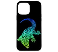 Coccodrillo coccodrillo mare e natura lucertola stile polinesiano Custodia per iPhone 13 Pro Max