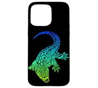 Coccodrillo coccodrillo mare e natura lucertola stile polinesiano Custodia per iPhone 15 Pro Max