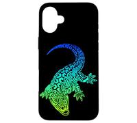 Coccodrillo coccodrillo mare e natura lucertola stile polinesiano Custodia per iPhone 16 Plus