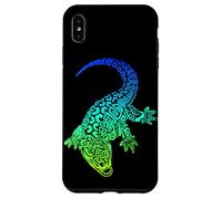 Coccodrillo coccodrillo mare e natura lucertola stile polinesiano Custodia per iPhone XS Max