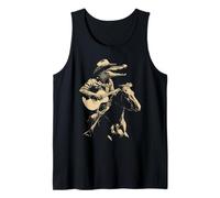 Coccodrillo Cowboy Suonare Chitarra Cavaliere Cavaliere Western Canotta