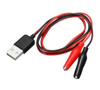 Coccodrillo Morsetti Test Filo,USB Maschio ad Alligatore Clip 60cm 6pz