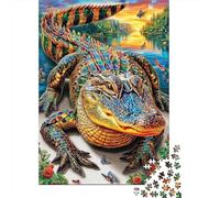 Coccodrillo Puzzle Da 1000 Pezzi - Puzzle Ad Alta Difficoltà,Giochi Stimolanti Per Tutta La Famiglia 70x50cm/1000pcs