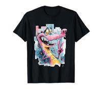 Coccodrillo Segno della Pace Graffiti Pop Carattere Grafico Arte Maglietta