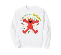 Coccola Natalizia Sesame Street Christmas Elmo Merry Retro Bright Felpa
