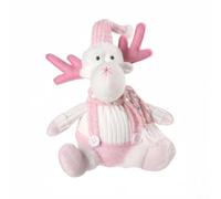 Coccolatevi questa stagione con questi adorabili 3 pezzi di comodi giocattoli di peluche (Babbo Natale e alci) a soli 25 cm (alce)