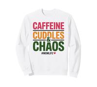Coccole alla Caffeina e Caos Mamma Vita Amante del caffè Felpa