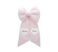 COCCOLE - Fiocco Nascita Bimba Personalizzato Gemellare Rosa - Fiocco Nascita per Gemelli in Tessuto Cotone Piquet - Fiocco Nascita Bimba Personalizzato da Appendere in Casa e Regalare a Mamme e Papà