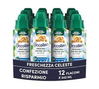 Coccolino Profumo per Bucato Freschezza Celeste, Extra Profumo* a lungo. Efficace Anche a Freddo e nei Cicli Brevi, con note di fragranza Patchouli, Lavanda, Eucalipto, 12 x 342ml