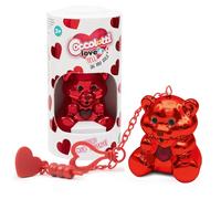 Coccolotti, Orsetto interattivo Oh My Gold!, Effetti Sonori e Luminosi, Modello Rosso, per Bambini da 3 Anni, CCL455