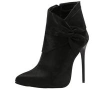 Cocey Stivaletti alla moda in pelle scamosciata con punta a punta e tacchi a spillo, Nero , 39 EU