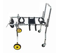 Cochecito/silla de ruedas ajustable para perros de 4 ruedas, soporte completo para mascotas/silla de ruedas para perros para ayudar a las patas traseras de mascotas pequeñas ( Size XXS)