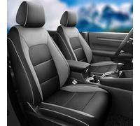 CocheFamilia Coprisedili CRV su misura per Honda CRV 2023 2024 - Set completo, pelle (nero/grigio)