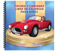 Coches y camiones libro de colorear para niños: Para niños de 4-8, 9-12 años