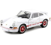 Cochesdemetal 1973 Porsche 911 Carrera RS 2.7 Bianco/Rosso 1:24 Welly 24086