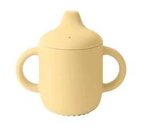 Cocholate | Bicchiere da apprendimento in silicone personalizzato | Tazza da allenamento personalizzabile | Ideale per lo sviluppo dei bambini | Prime fasi autonomia (Beige)