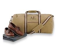 Cocholate Borsa Weekend - Borsa di Tela - Regali per uomo (58x30x30 cm) Ricamo e Personalizzato con le tue iniziali, beige, 58x30x30cm, Contemporaneo