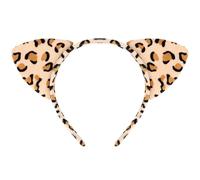 COCIDE Cerchietti con orecchie di gatto leopardato per donne orecchie di ghepardo fascia decorazioni di buon compleanno stampa accessori per capelli per ragazze regali bomboniere cappello