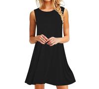 Cocila Abito Lungo Elegante Donna Nero Scollo a V A Schiena Scoperta Estate