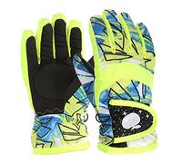 Cocila Antivento M/L Taglia Inverno Caldo Ragazzi Pattinaggio All'aperto Neve Bambini Sci Ragazze Guanti Snowboard Per Bambini E Manopole Da Uomo (Yellow 4-7 Years)