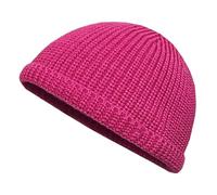 Cocila Autumn And Winter Hats Children's Dog Embroidery Rolled Edge Knitted Warm Ear Woolen Pullover Cappelli Ragazzo (Hot Pink A) Berretti Lana Uomo Cappello Uomo Invernali con Visiera Orecchie