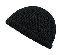 Cocila Autumn And Winter Hats Children's Dog Embroidery Rolled Edge Knitted Warm Ear Woolen Pullover Cappelli Ragazzo (Black A) Cappello Nero Bambino Berretto E Guanti Uomo Bandana con Visiera