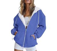 Cocila Autunno Gradiente Stampa Tasca Casual Giacca A Maniche Lunghe Felpa Con Cappuccio Da Coulisse E Cerniera Militare Felpa Cotone Donna Zip Estiva Metempsicosi Felpe Bianche Donna Per Coppia
