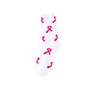 Cocila Calze Da Neve Breast Cancer Awareness Socks Ribbon Soft Ankle Crew Autoreggenti Compressione Graduata Senza Punta Beige One Size Calzini Donna Corti Cotone Elastico Caldo Lurex Di Filo