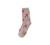 Cocila Calze Da Neve Breast Cancer Awareness Socks Ribbon Soft Ankle Crew Autoreggenti Compressione Graduata Senza Punta Grey One Size Cotone Donna Calzini Lurex Filo Di Scozia Leggeri Elastico
