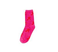Cocila Calze Da Neve Breast Cancer Awareness Socks Ribbon Soft Ankle Crew Autoreggenti Compressione Graduata Senza Punta Watermelon Red One Size Calzini Corti Donna Cotone Lurex Elastico