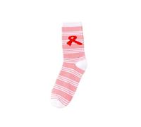 Cocila Calze Da Neve Breast Cancer Awareness Socks Ribbon Soft Ankle Crew Autoreggenti Compressione Graduata Senza Punta Pink One Size Cotone Donna Corte Calzini Corti Con Lurex Elastico Di Filo