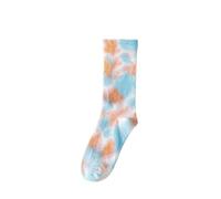 Cocila Calze Da Neve Calzini Per Adulti Autunno E Inverno Nuovi Tie Dye A Metà Polpaccio Coppia Skateboard Hip-Hop Personalità Di Strada Sci 37 I One Size Donna Corte Senza Elastico Cotone