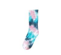 Cocila Calze Da Neve Calzini Per Adulti Autunno E Inverno Nuovi Tie Dye A Metà Polpaccio Coppia Skateboard Hip-Hop Personalità Di Strada Sci 37 H One Size Donna Cotone Elastici Corte Estivi