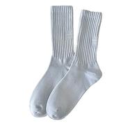 Cocila Calze Lana Uomo Donna Calzini Da In Cotone Sottile Stivaletto Morbido Sopra La Caviglia Piccoli Pensieri Natalizi Per Colleghi (Light Blue, One Size) Caldo Lurex Senza Elastico Corte