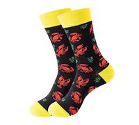 Cocila Calze Uomo Donna Lunghe Stampa Calzini Per Le Donne Ragazze Modello Colorato Novità Carino Maglioni Natalizi Divertenti Coppia A One Size Cotone Estivi Senza Elastico Bianchi Corte