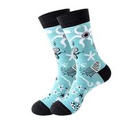Cocila Calze Uomo Donna Lunghe Stampa Calzini Per Le Donne Ragazze Modello Colorato Novità Carino Maglioni Natalizi Divertenti Coppia D One Size Lurex Caldo Cotone Elastici Corti Con Corte