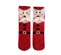 Cocila Calzini Uomo Donna Invernali Natalizi Spessi In Velluto Color Corallo Sfocati Sul Pavimento Dei Cartoni Animati 3 Anni C One Size Lurex Cotone Senza Elastico Calze Corte Filo Di Scozia