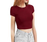 Cocila Camicetta da Donna 2026 Taglie Forti retrò Boho Contadino - Cotone Maglietta A Maniche Corte con Lunghezza alle Spalle vestibilità Slim Ed Effetto Snellente Abbinato Una Base Sexy Vita