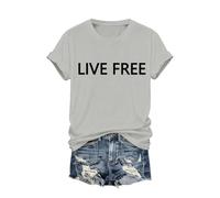 Cocila Camicetta da Donna Henley, Elegante Maglietta Live per di Supporto, Unisex, I Diritti Umani, Attivisti. Camicie Eleganti Cerimonie (Grey, XXXXL) Blusa Top Camicia Nera Bianca Maglie Body