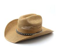 Cocila Cappelli da Cowboy per Uomo Cappelli Donna con Larga Estivi Western Spiaggia Occhiali Festa Bimbi (Khaki One Size) Turbante Asciugacapelli Pashmina Donna Leggera Estiva Lava Cappellini