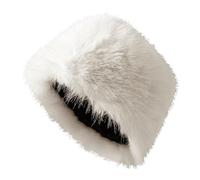 Cocila Cappello A Secchiello Fuzzy Invernale Caldo in Peluche Soffice E Peloso da Cappelli per Le Donne 2025 Meno di 15 (White One Size) Cappellino New York Sole Uomo Donna Estivo con Visiera