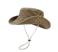 Cocila Cappello Boonie A Larga Traspirante Berretto in Rete per Esterni La Viaggio 5 Pannelli (Khaki One Size) Cappello da Pescatore Donna Bianco Uomo Bandana Donna Cotone da Trekking Cappelli