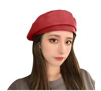 Cocila Cappello cap Beret Artist French Donne Berretto in Pelle Gadget Compleanno Adulti (Wine One Size) Cappello Donna Cotone Impermeabile Uomo Pioggia Passamontagna Running Donna di Marca
