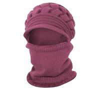 Cocila Cappello da Donna Invernale Caldo Elastico Morbido Lavorato A Maglia Sciarpa Foderato in Pile Cappellini Baseball New (Pink One Size) Cappellino con Visiera Prodotti Capelli Ricci Lava