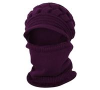 Cocila Cappello da Donna Invernale Caldo Elastico Morbido Lavorato A Maglia Sciarpa Foderato in Pile Cappellini Baseball New (Purple One Size) Cappello Pescatore Donna Estivo per Sole Lava
