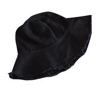 Cocila Cappello da Pescatore Visiera Donna Casual Semplice A Bacinella Rifinito Pieghevole in Tessuto Lavato 5 Pannelli (Black M) Cappello Uomo con Visiera Estivo per Sole Bandana Cotone con