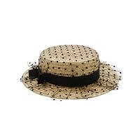 Cocila Cappello di da Donna A 5 Cm Sole con Visiera Piatta Spiaggia Cappellini Dinosauro Compleanno (Beige M) Cappello di Paglia Uomo sotto Casco Estivo Moto Montagna Uomo Baseball Cappelli